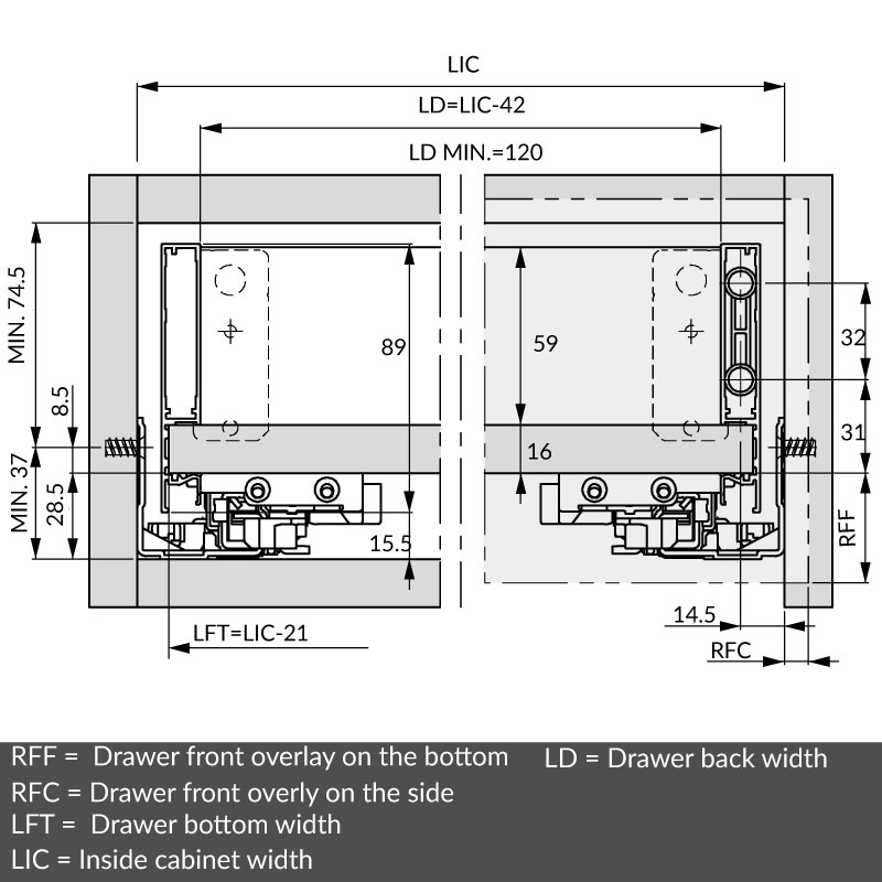 Front installation